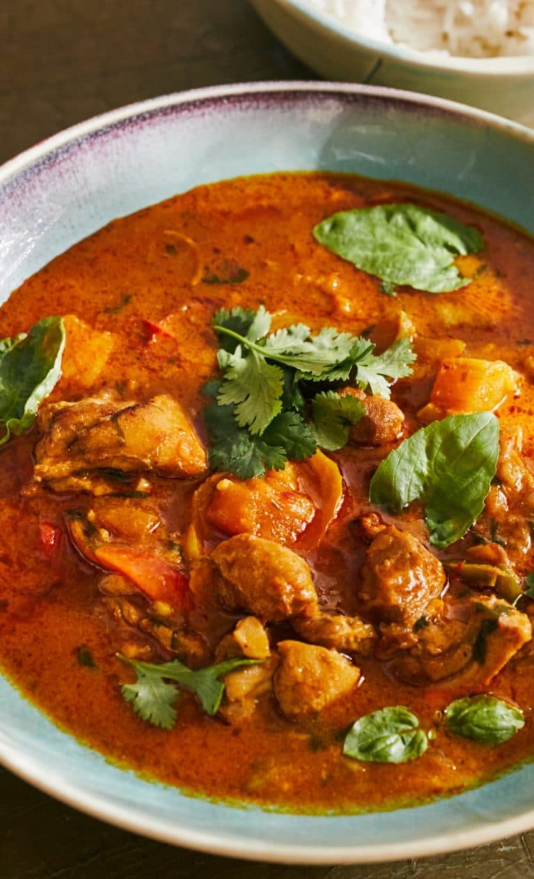 Csirkés thai red curry